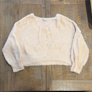 Fuzzy Cream Sweater